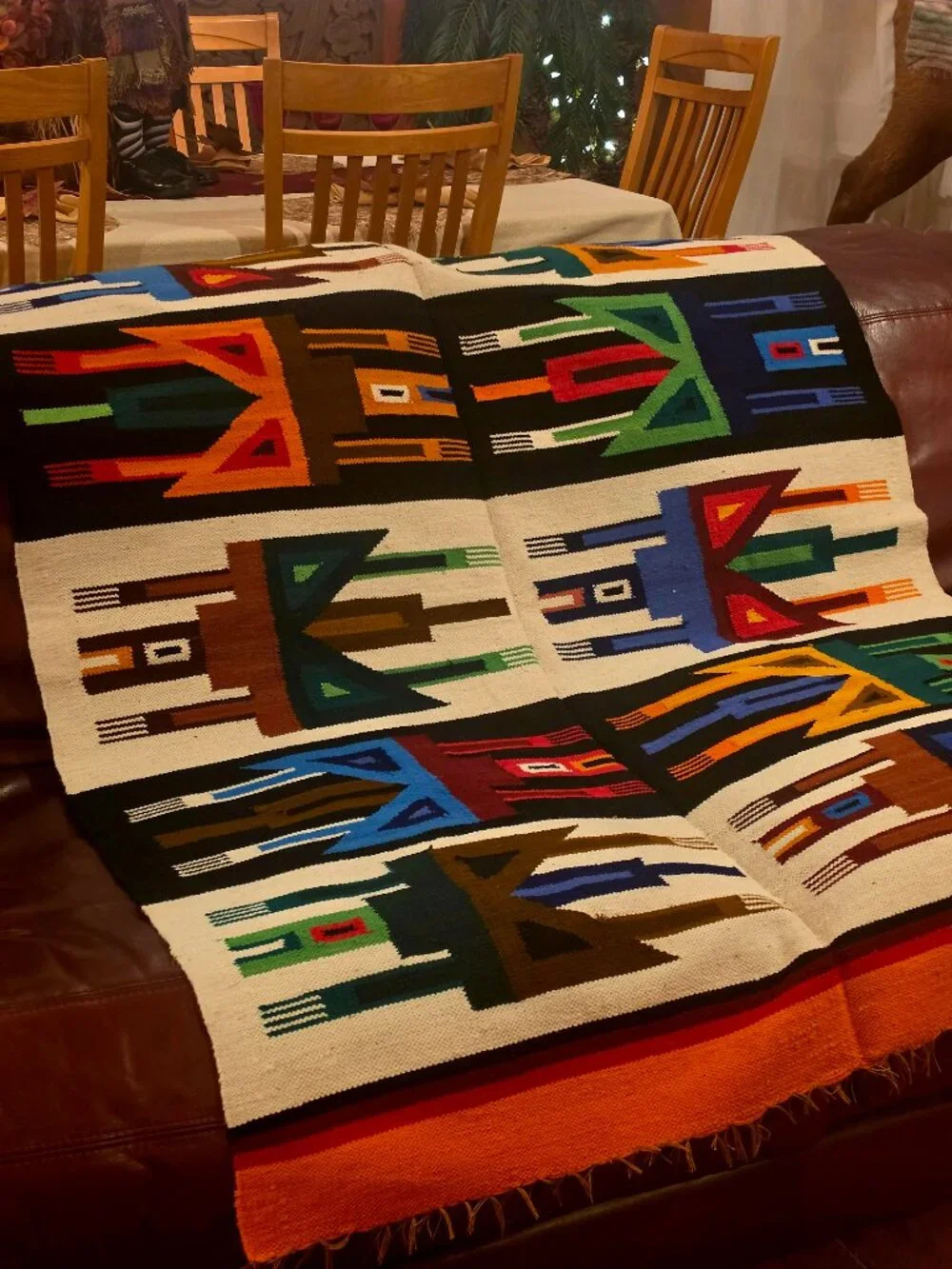 Handmade andean woven